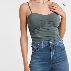 Express • Body Contour Silky Ruched Bodysuit